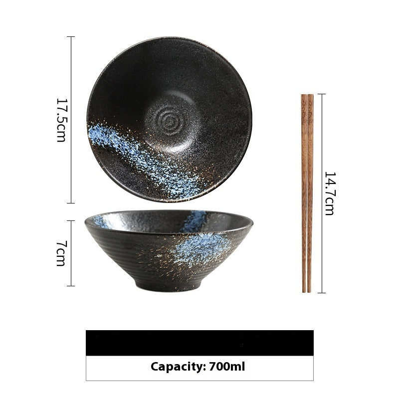 Bol à ramen japonais en grès céramique – Avec baguettes incluses