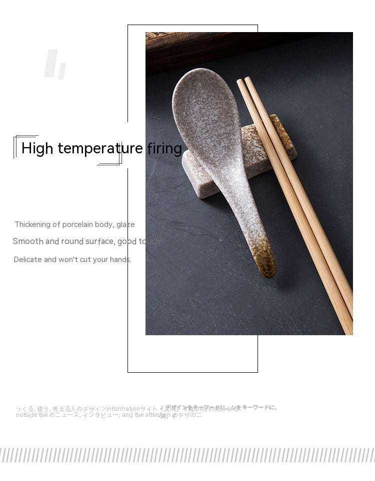 Repose-Baguettes Japonais en Céramique Émaillée – Style Wabi Sabi