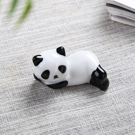Repose-baguettes panda en porcelaine – Accessoire de table japonais mignon