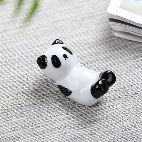 Repose-baguettes panda en porcelaine – Accessoire de table japonais mignon