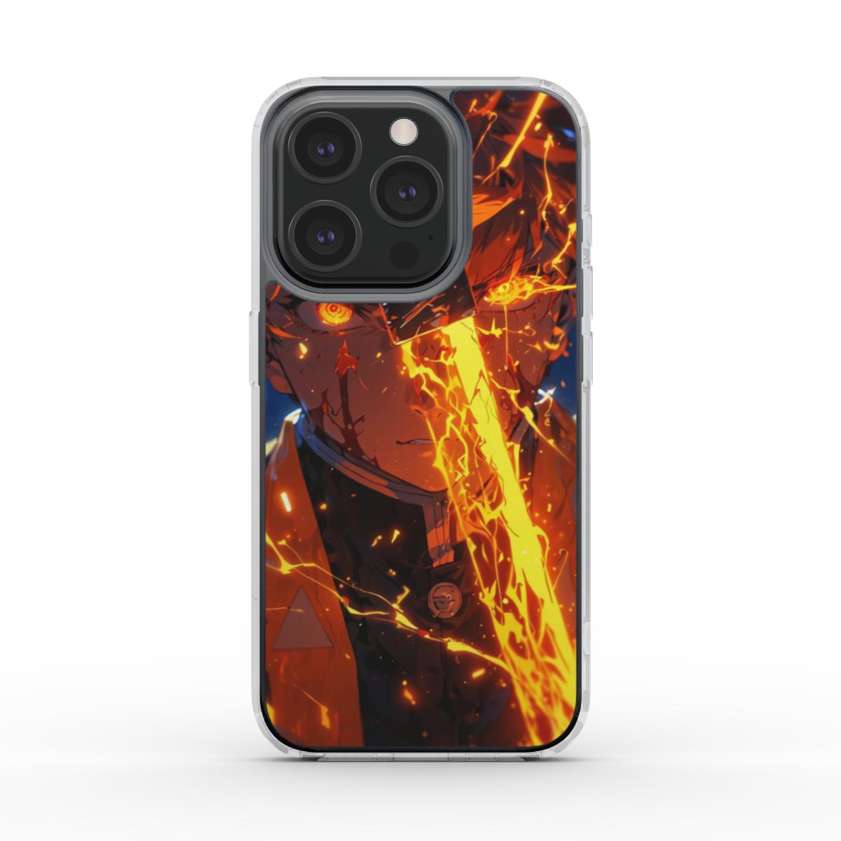 ⚡ Coque MagSafe Zenitsu – Demon Slayer | Foudre & Sabre