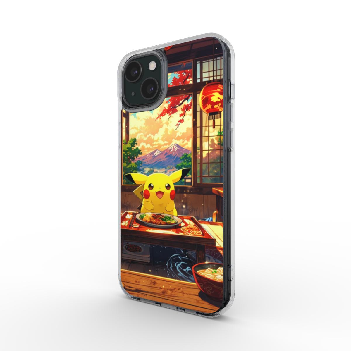 Coque Pikachu au restaurant japonais