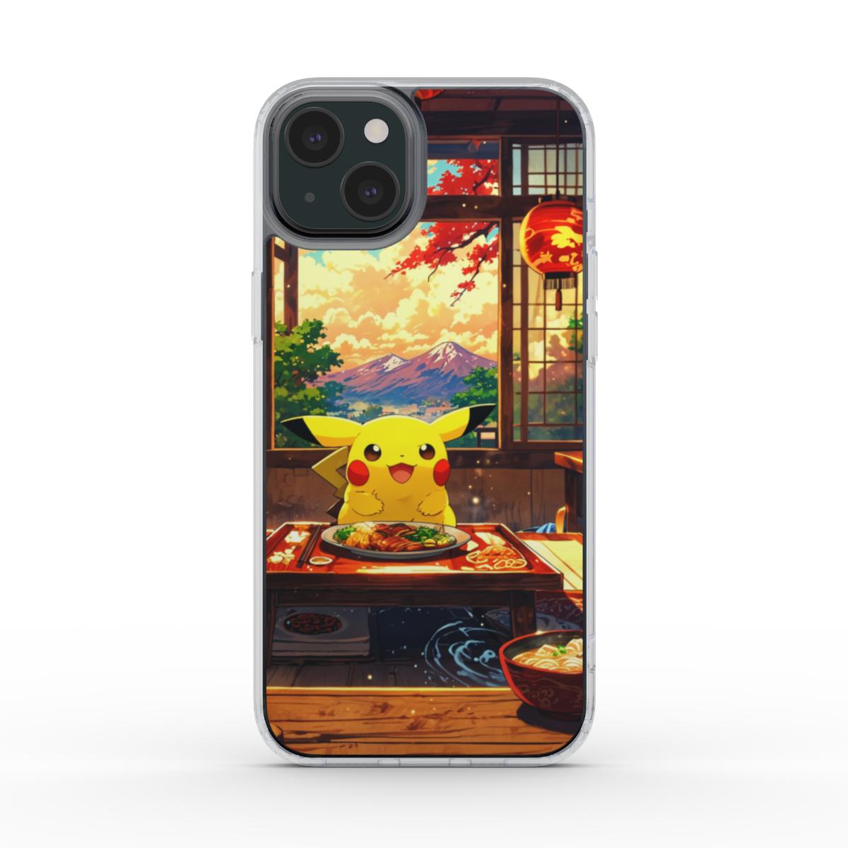Coque Pikachu au restaurant japonais