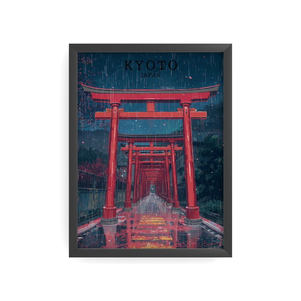 KYOTO — Torii sous la pluie