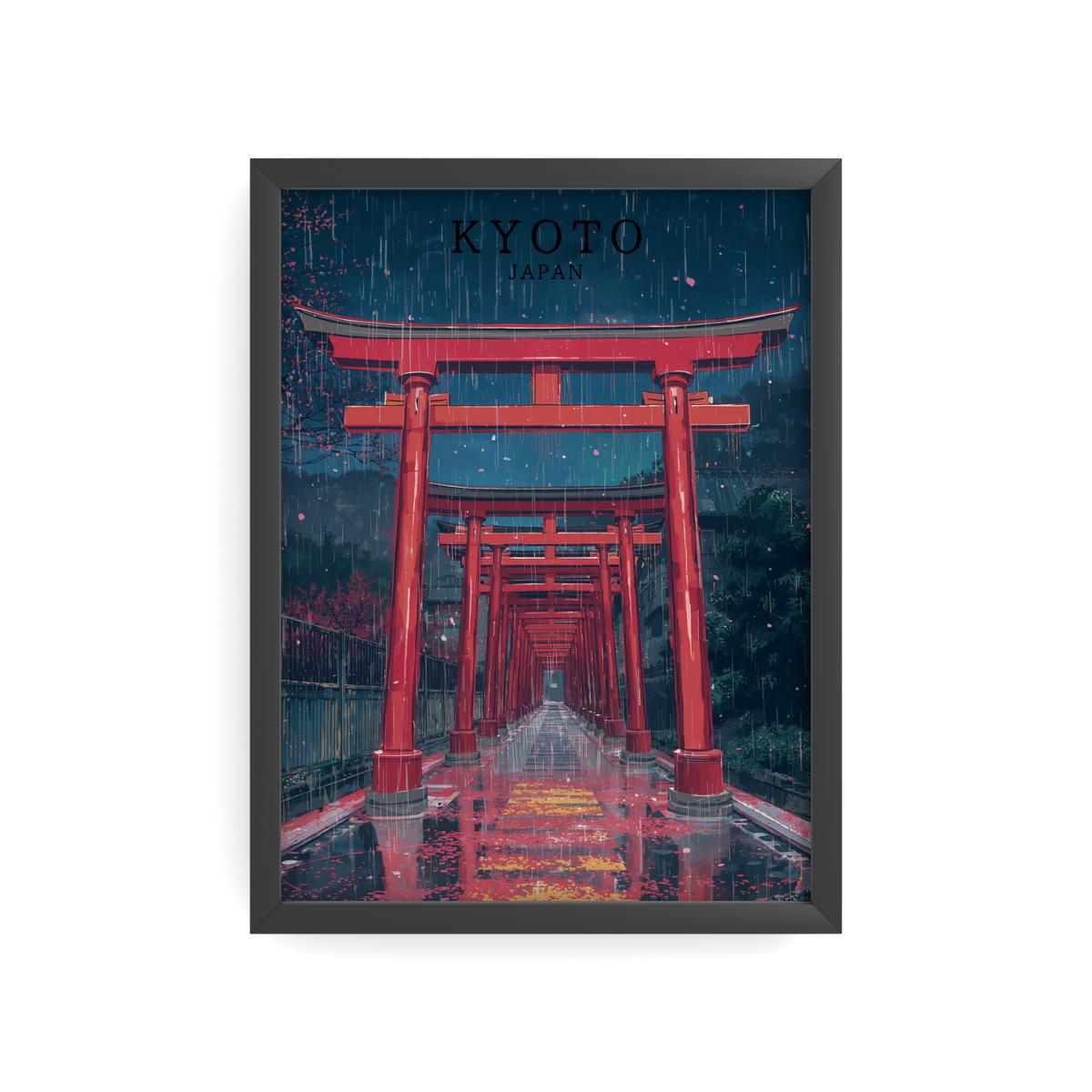 KYOTO — Torii sous la pluie