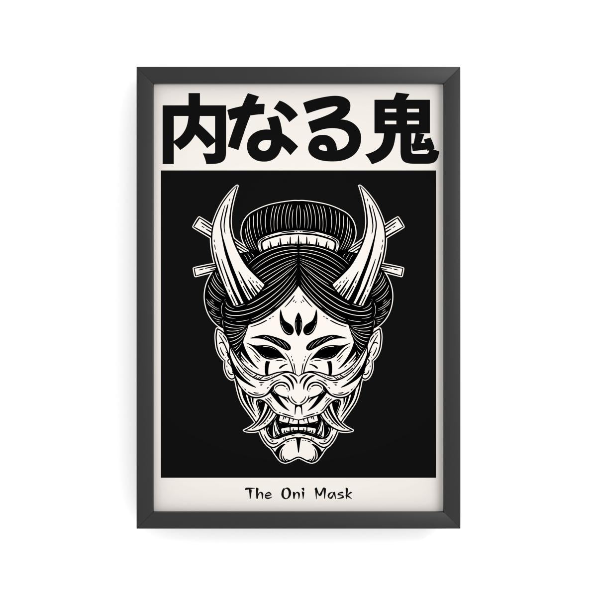 ONI — The Mask | White Edition Japanese Graphic Poster 40*60cm