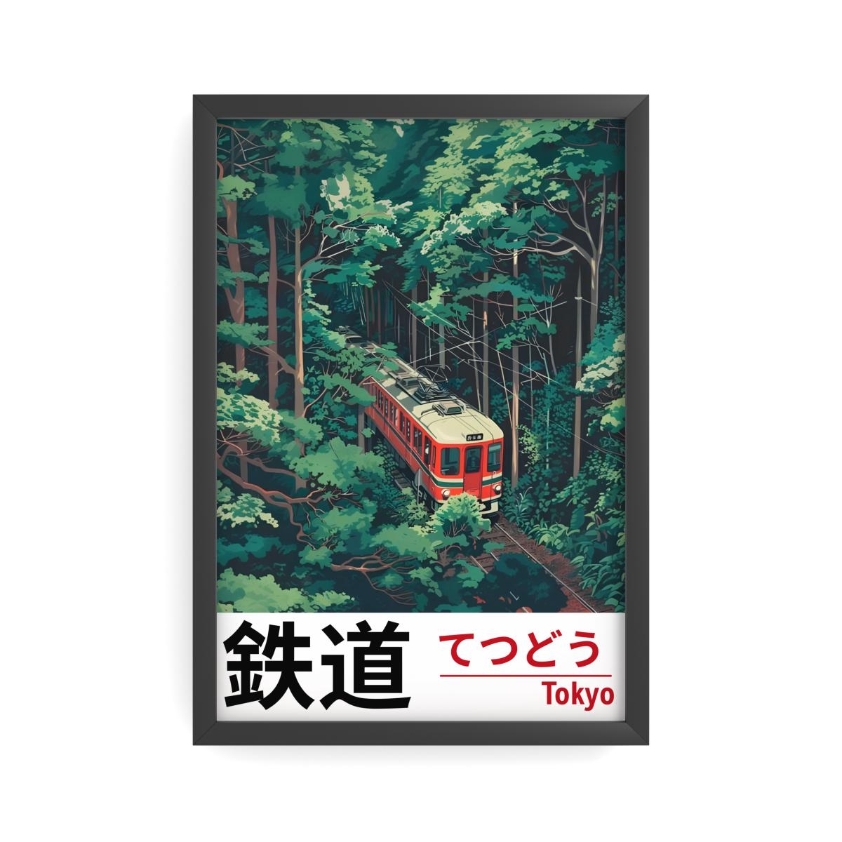 TETSUDŌ — Tokyo Railway | Japanese Travel Poster (40*60cm)