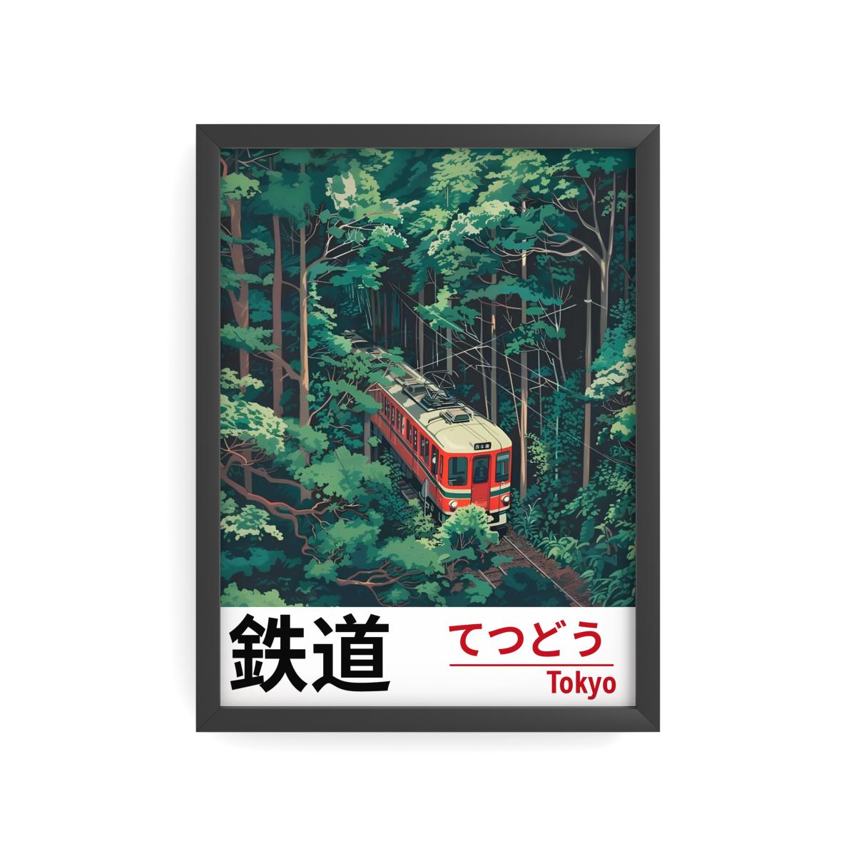 TETSUDŌ — Tokyo Railway | Japanese Travel Poster