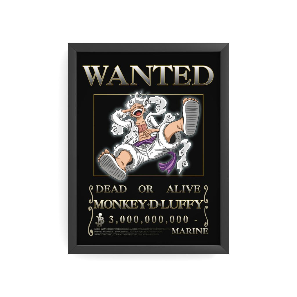 Affiche Wanted — Monkey D. Luffy (Gear 5)