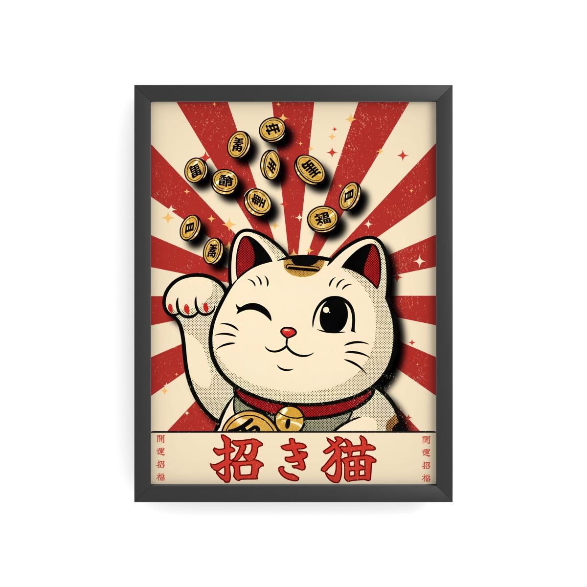 MANEKI NEKO — Lucky Cat | Japanese Retro Poster (50*70cm)