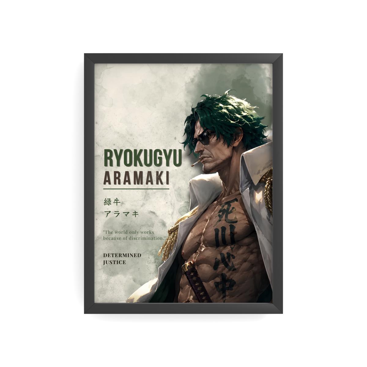 RYOKUGYU — Determined Justice | One Piece Poster