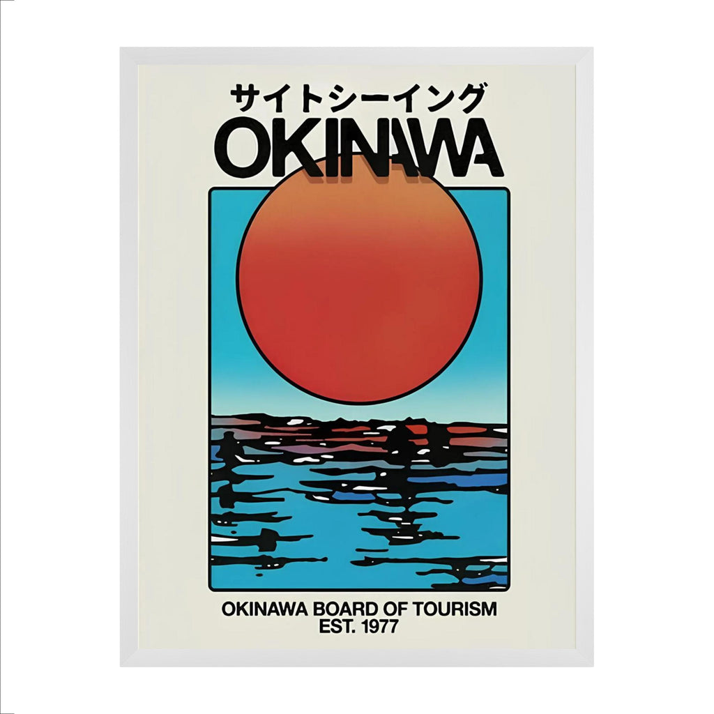 OKINAWA — Sunset Horizon | Japanese Travel Poster
