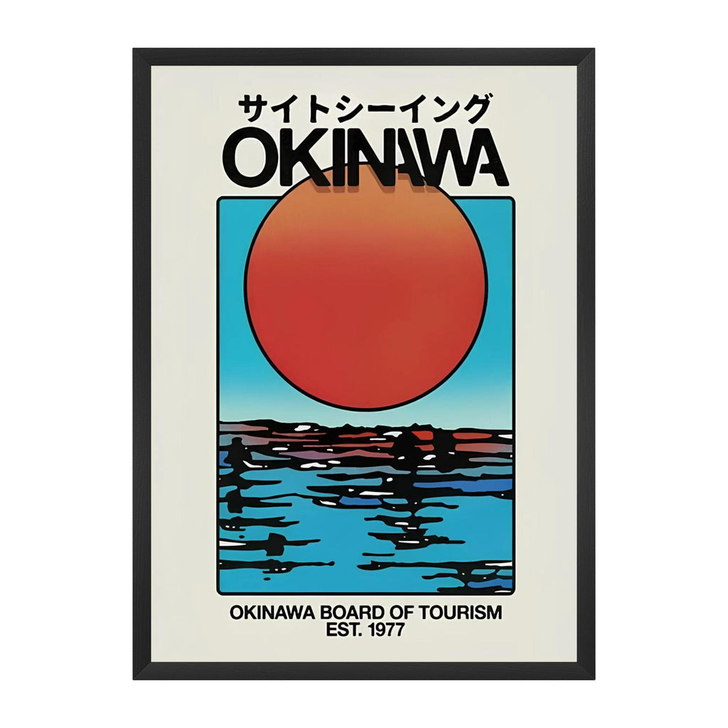 OKINAWA — Sunset Horizon | Japanese Travel Poster