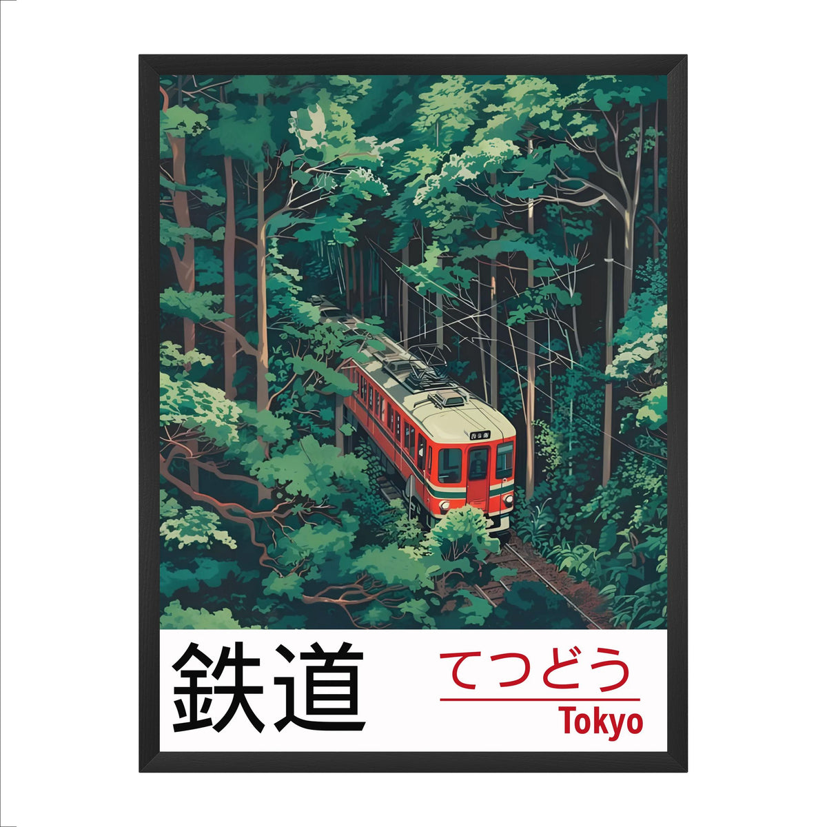 TETSUDŌ — Tokyo Railway | Japanese Travel Poster