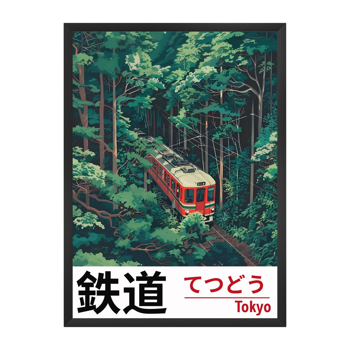 TETSUDŌ — Tokyo Railway | Japanese Travel Poster
