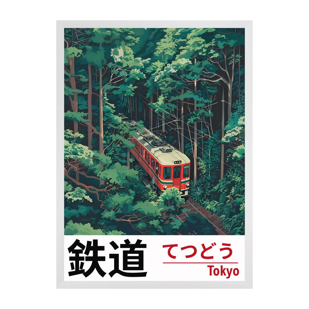TETSUDŌ — Tokyo Railway | Japanese Travel Poster