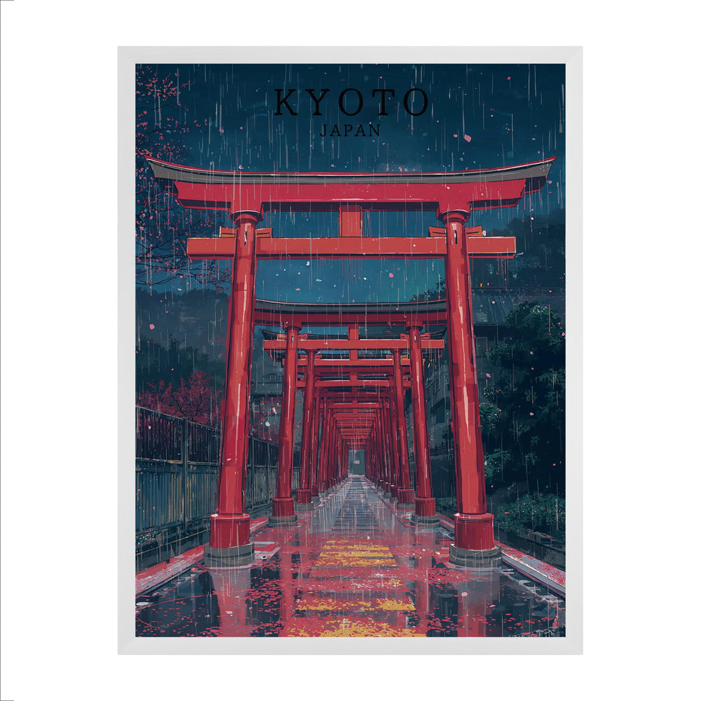 KYOTO — Torii sous la pluie