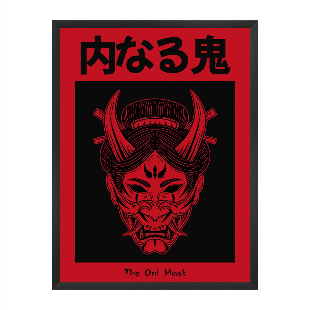 ONI — The Mask | Red Edition Japanese Poster