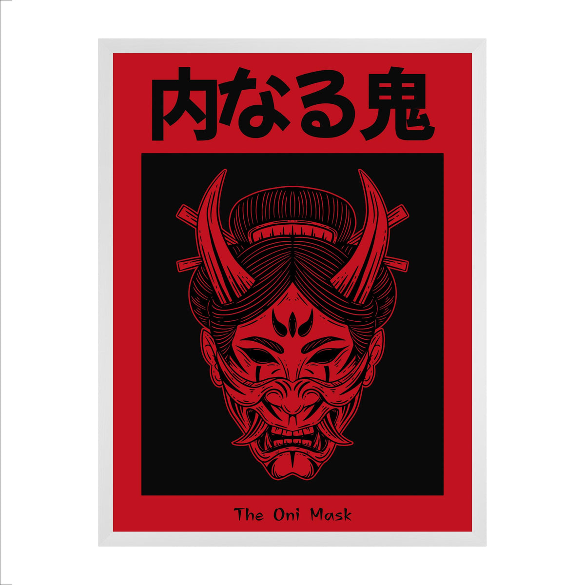 ONI — The Mask | Red Edition Japanese Poster