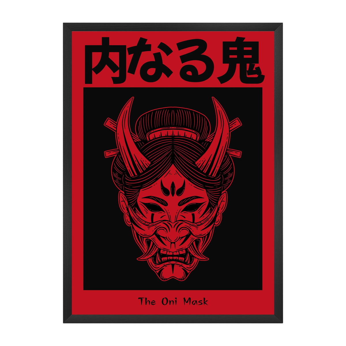 ONI — The Mask | Red Edition Japanese Poster