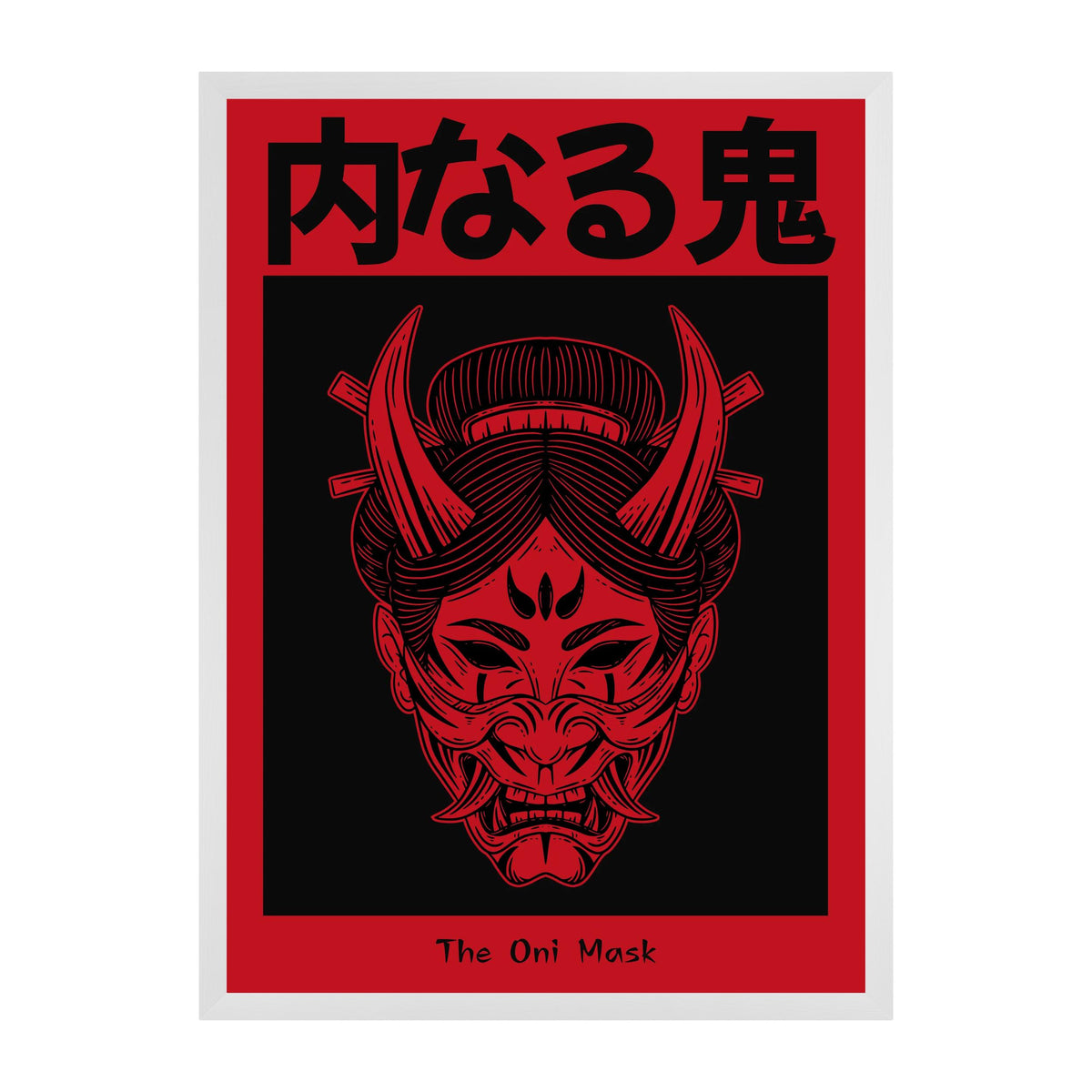 ONI — The Mask | Red Edition Japanese Poster