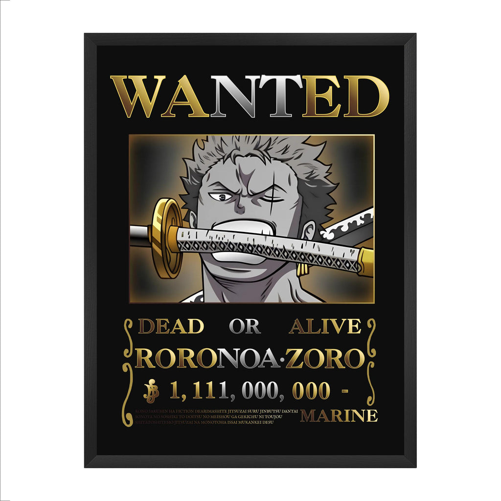 Affiche Wanted — Roronoa Zoro