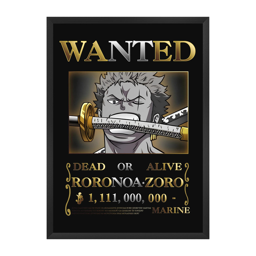 Affiche Wanted — Roronoa Zoro