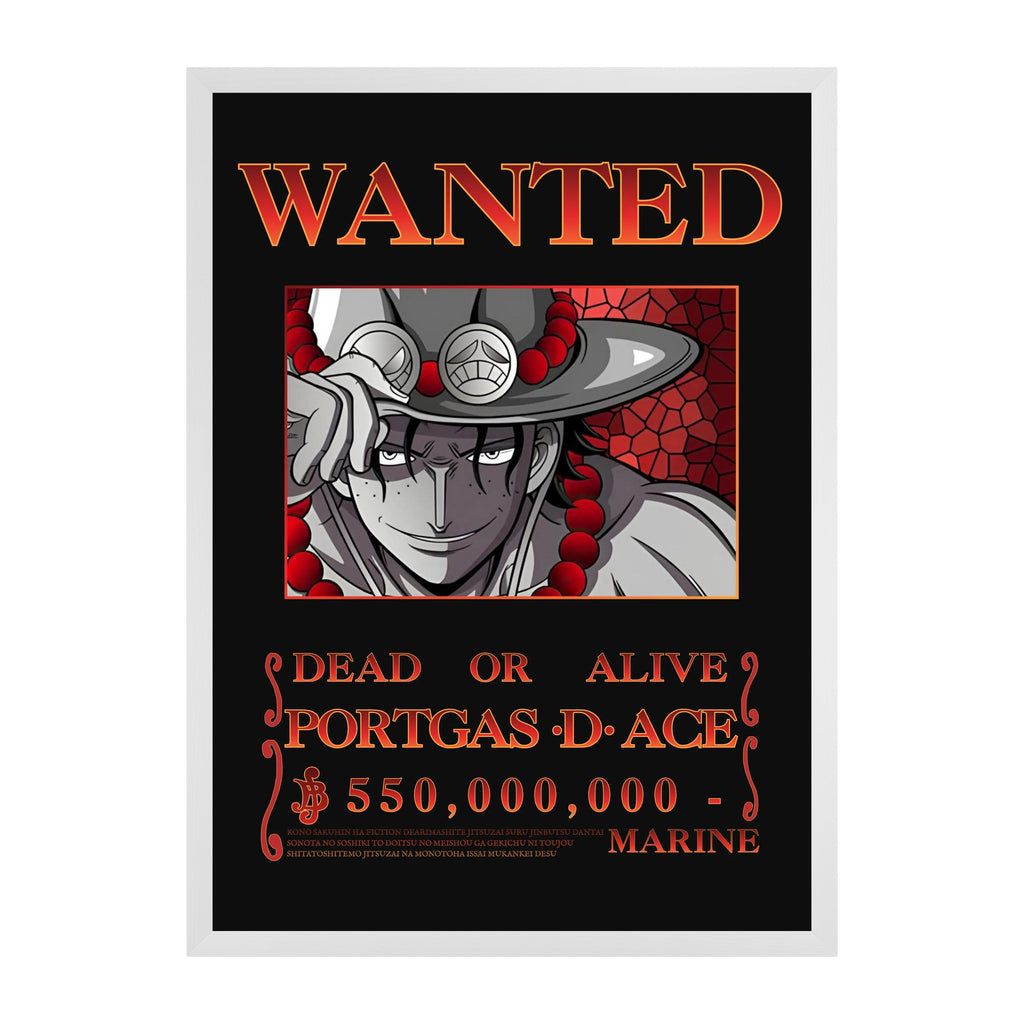 Affiche Wanted — Portgas D. Ace
