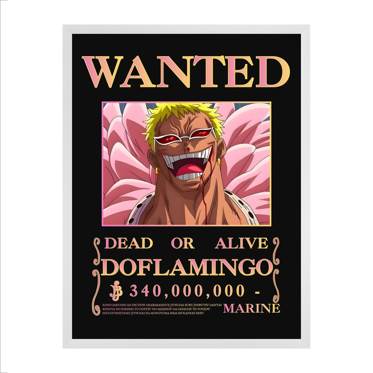Affiche Wanted — Donquixote Doflamingo