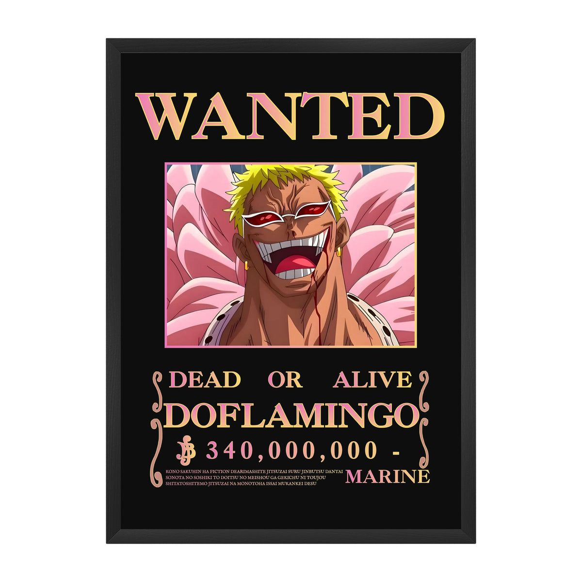 Affiche Wanted — Donquixote Doflamingo
