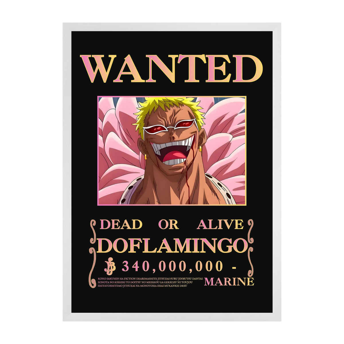 Affiche Wanted — Donquixote Doflamingo