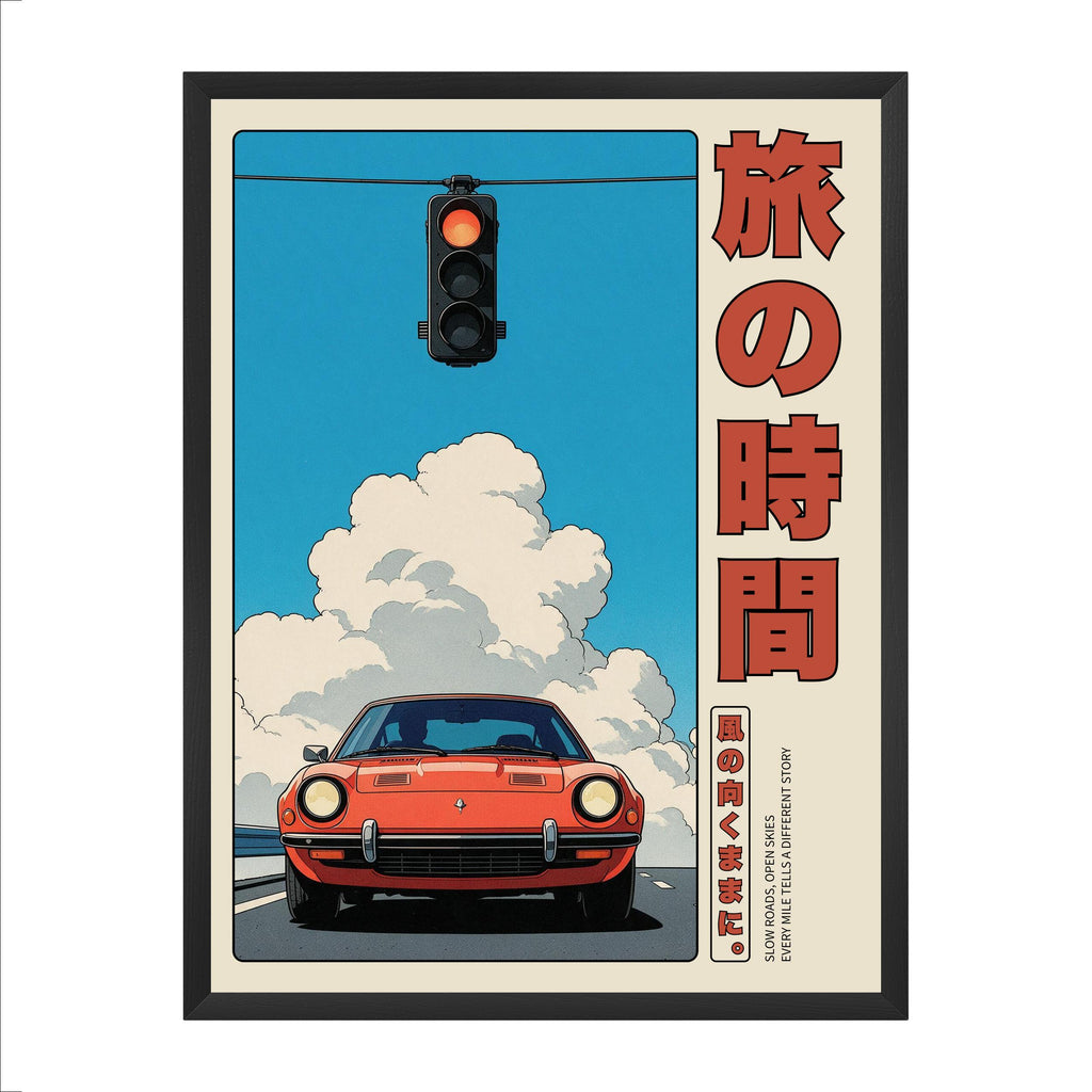 Tabi no Jikan 30x40 cadre noir