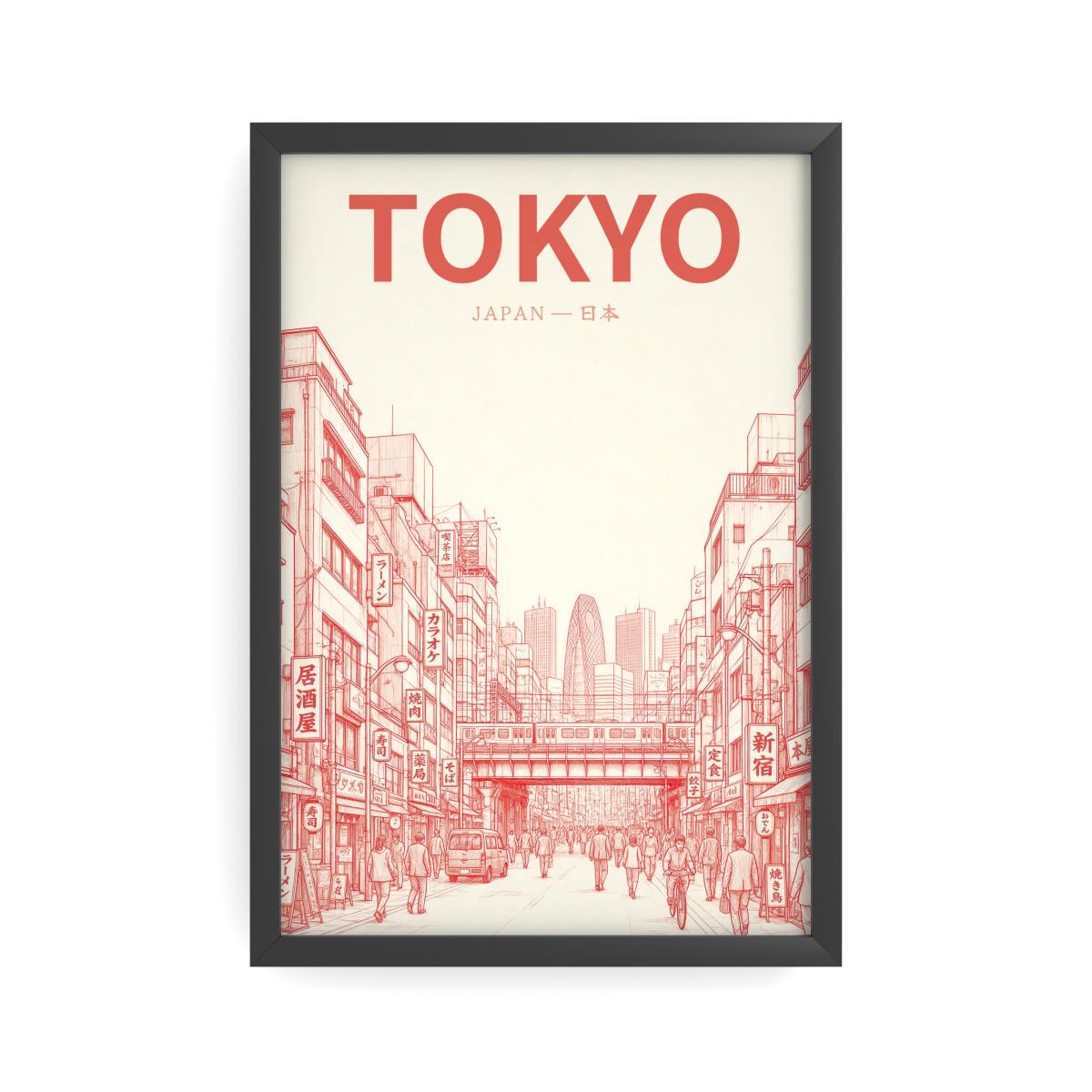 Tokyo red 20x30