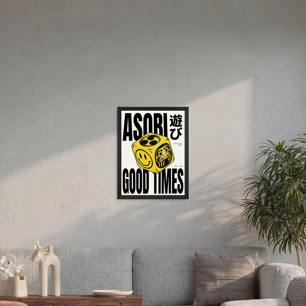 Asobi 30x40 cadre noir