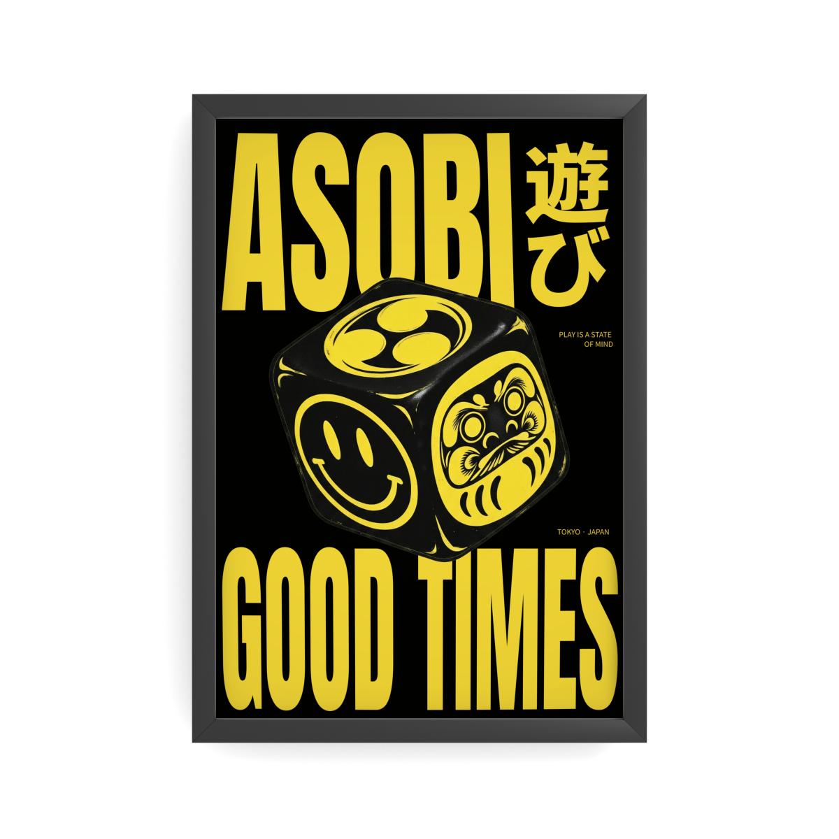 Asobi black 20x30