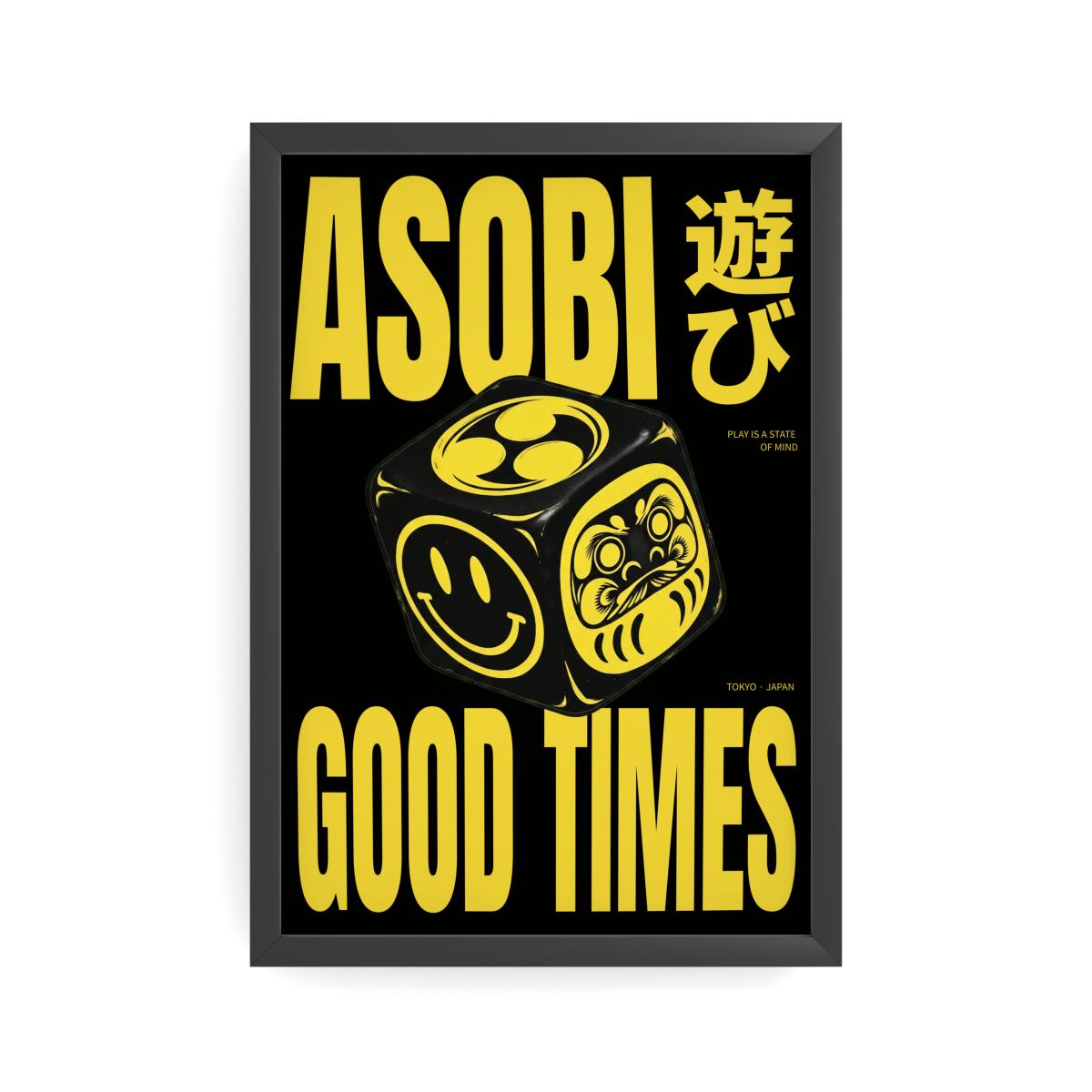 Asobi black 40x60