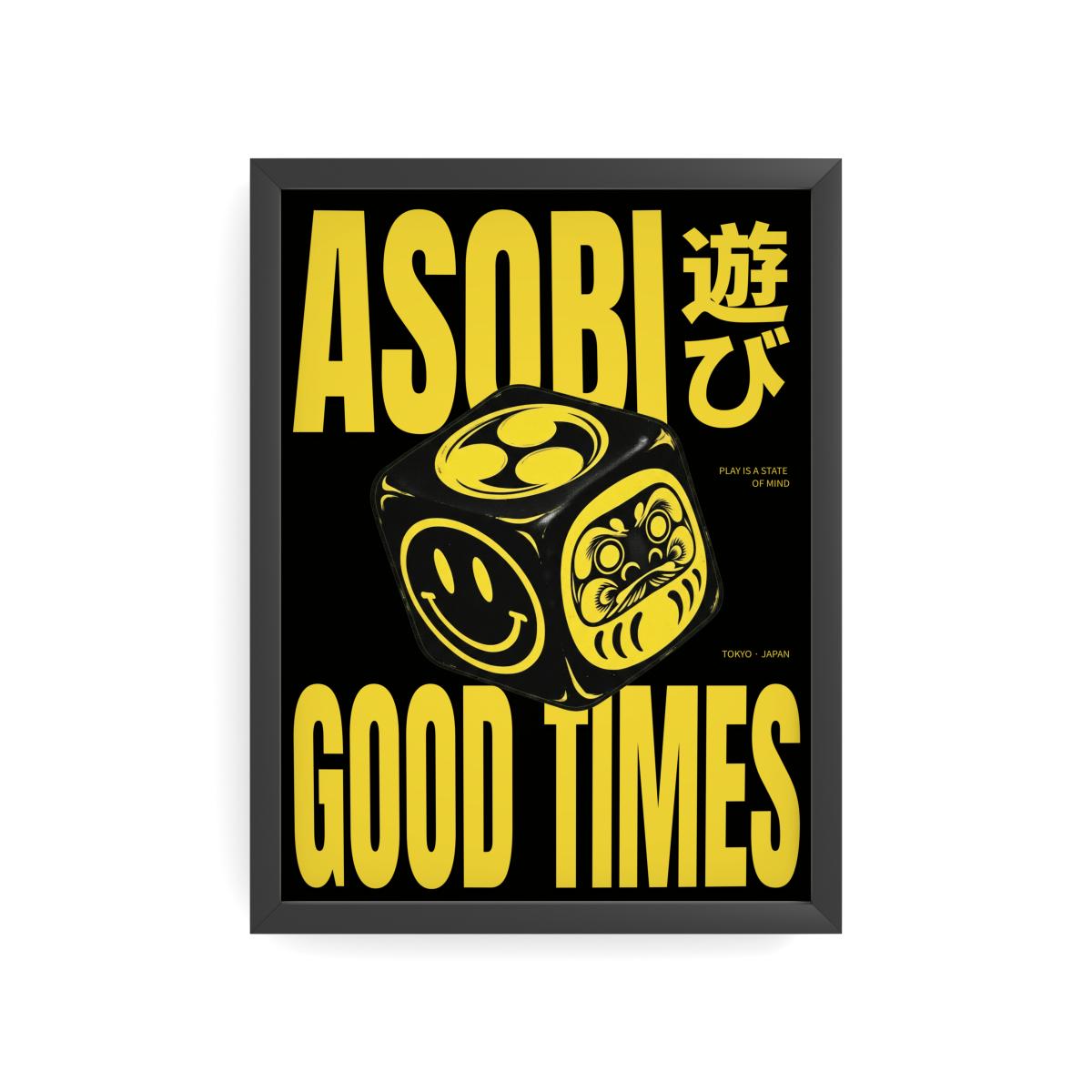 Asobi black 50x70