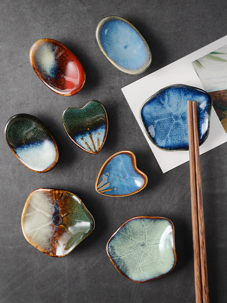 Repose-baguettes japonais en céramique – Collection artisanale émaillée