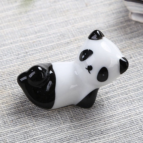 Repose-baguettes panda en porcelaine – Accessoire de table japonais mignon