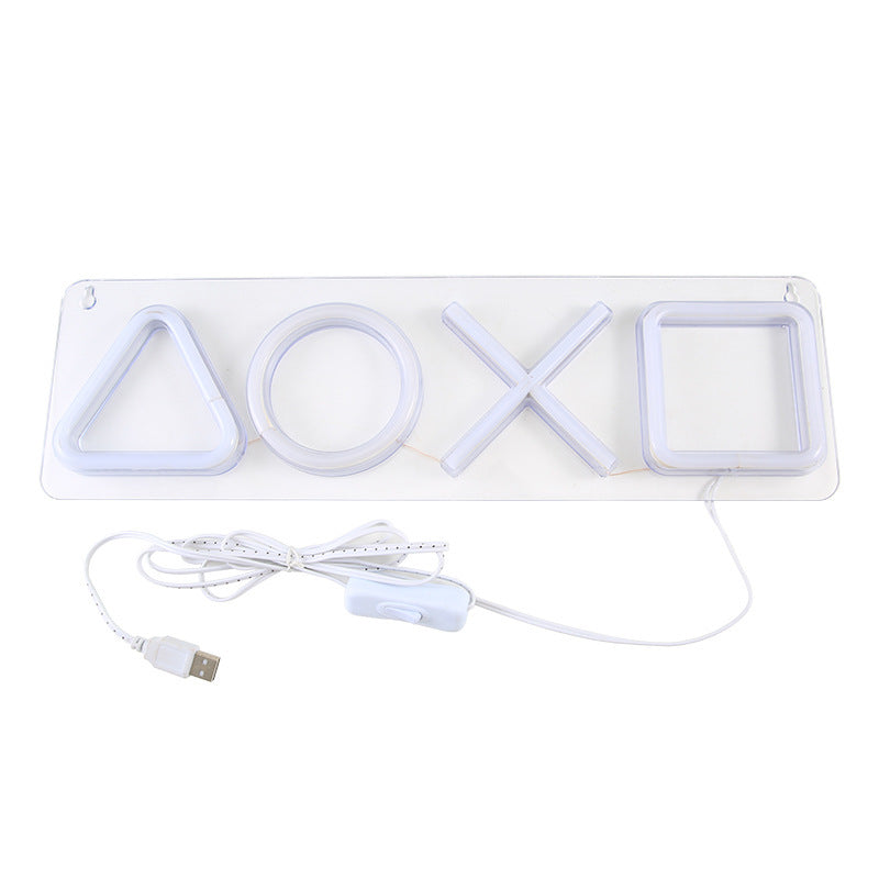 Lampe Néon LED Gaming – Symboles Playstation