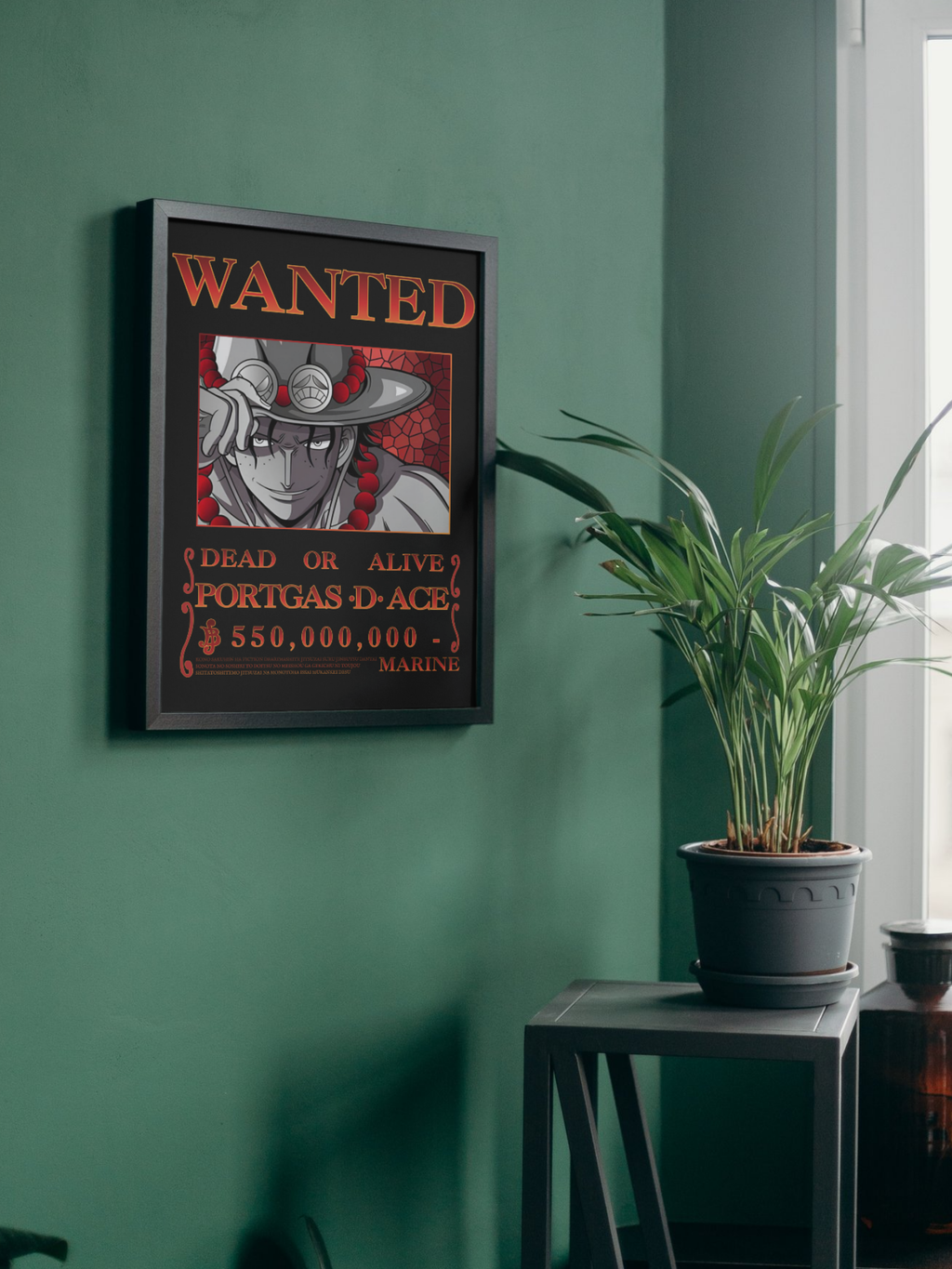 Affiche Wanted — Portgas D. Ace