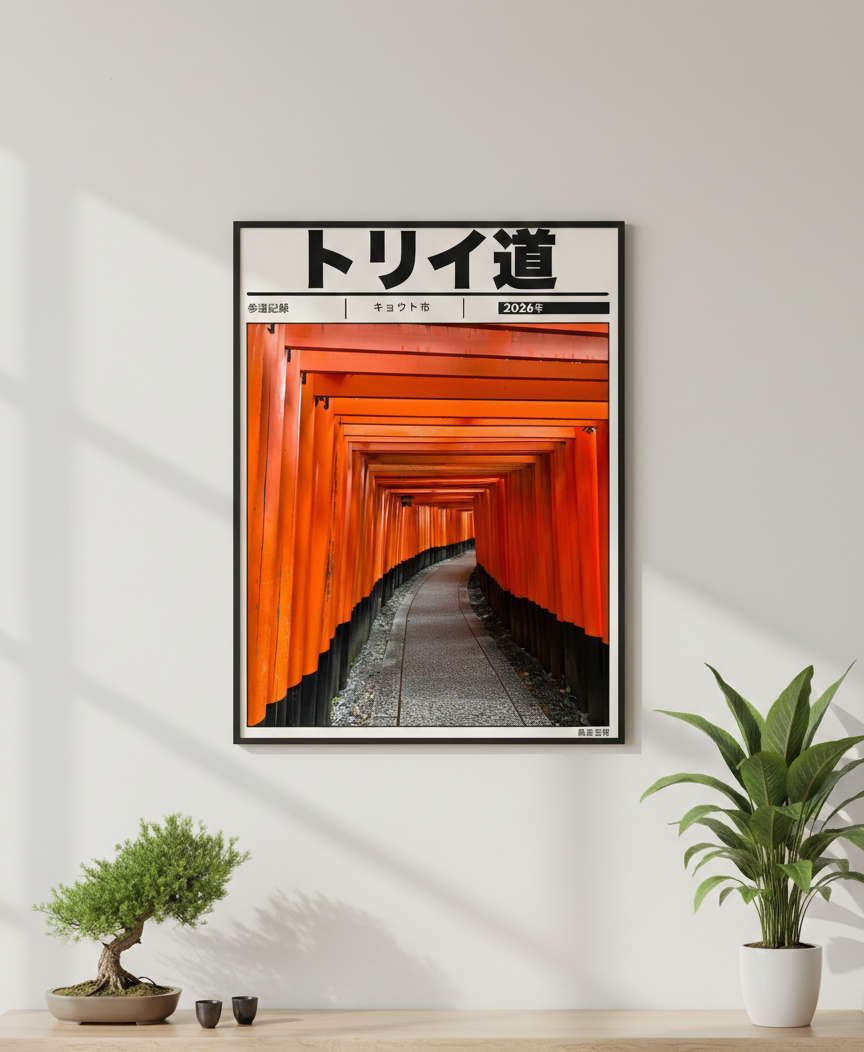 TORII PATH — Kyoto 2026 | Japanese Travel Poster