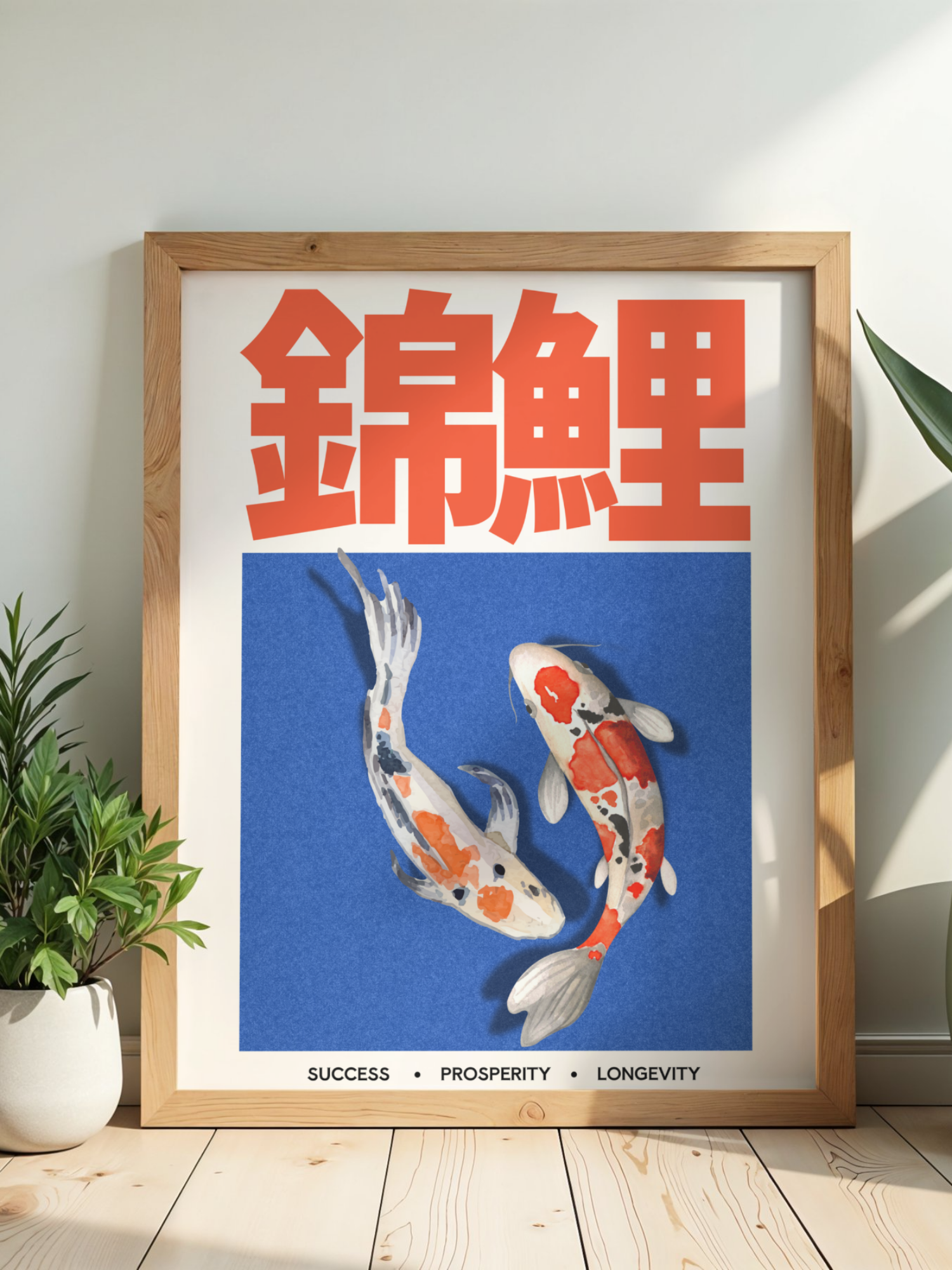 KOI — Symbols of Prosperity | Japanese Art Poster