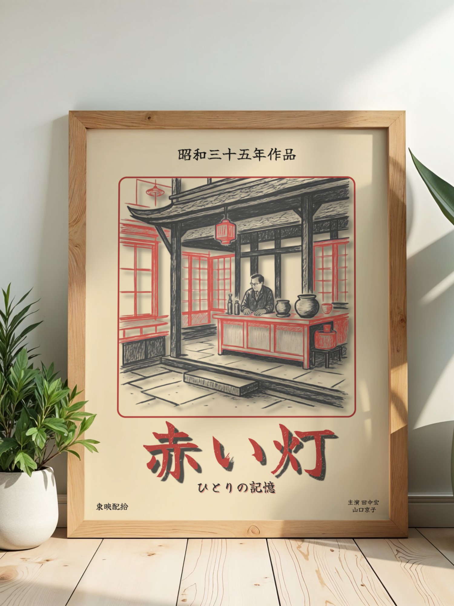 AKAI AKARI — A Shōwa Memory | Japanese Vintage Film Poster (50*70cm)