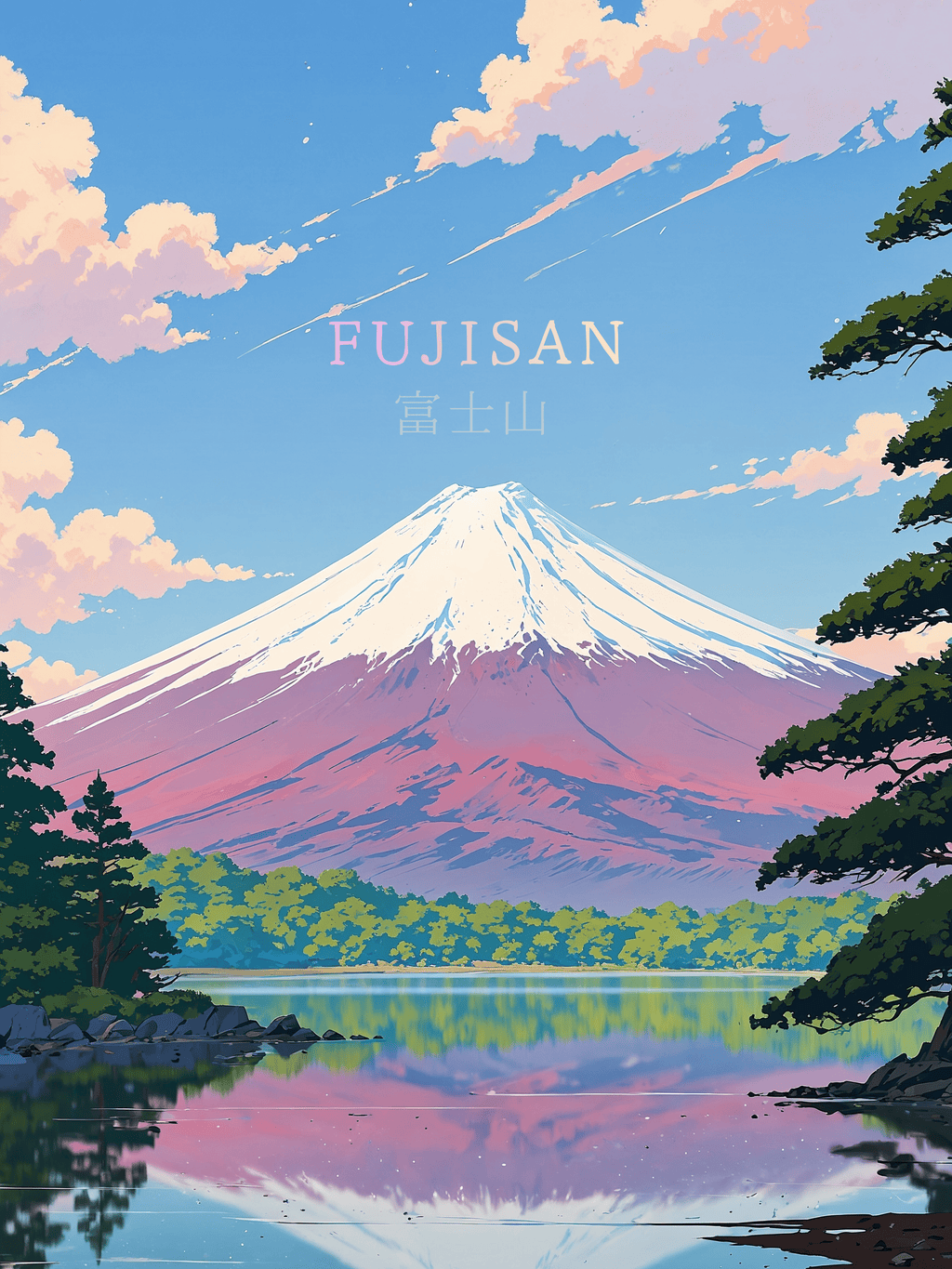 FUJISAN — Affiche japonaise