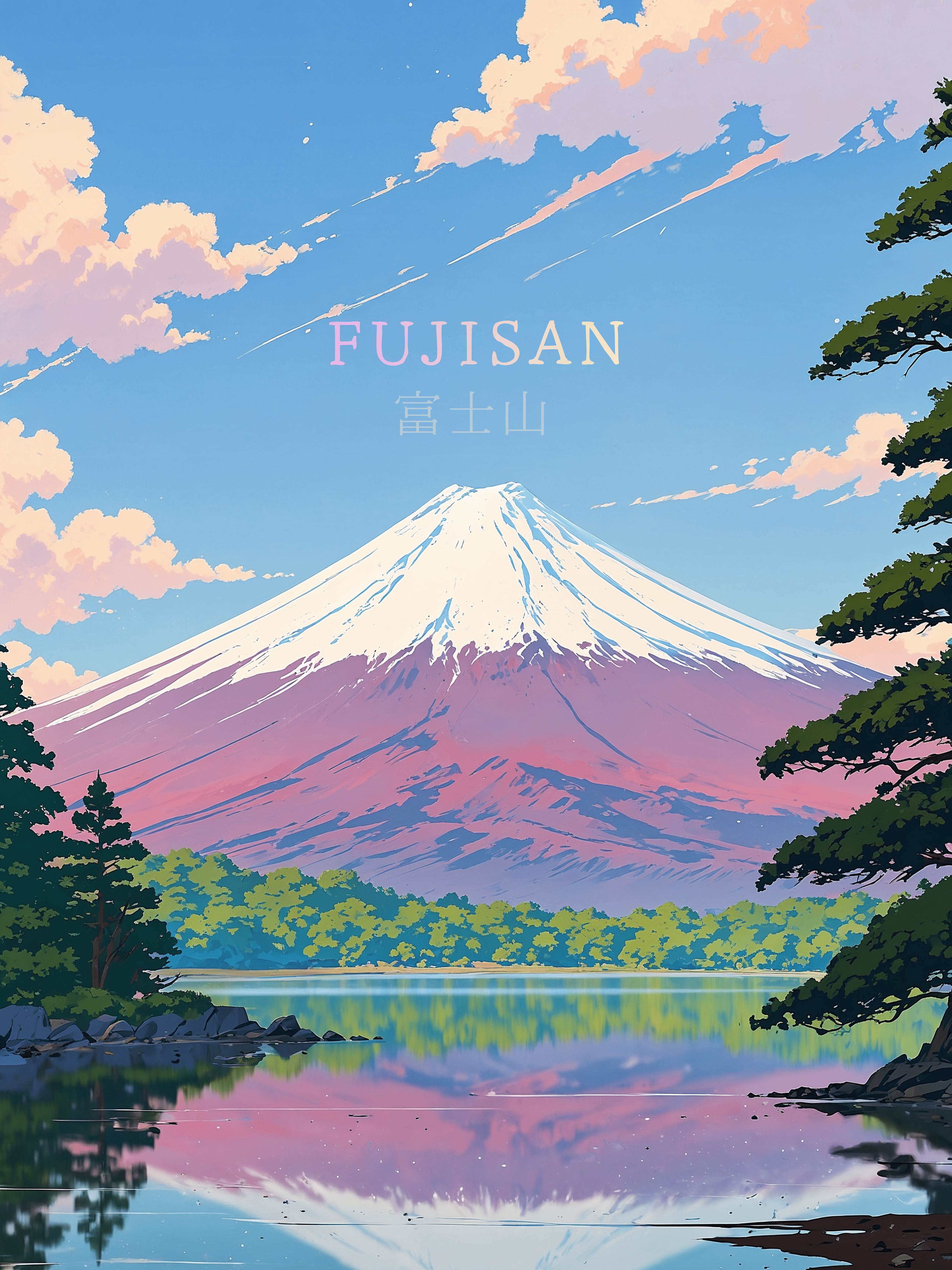 FUJISAN — Affiche japonaise