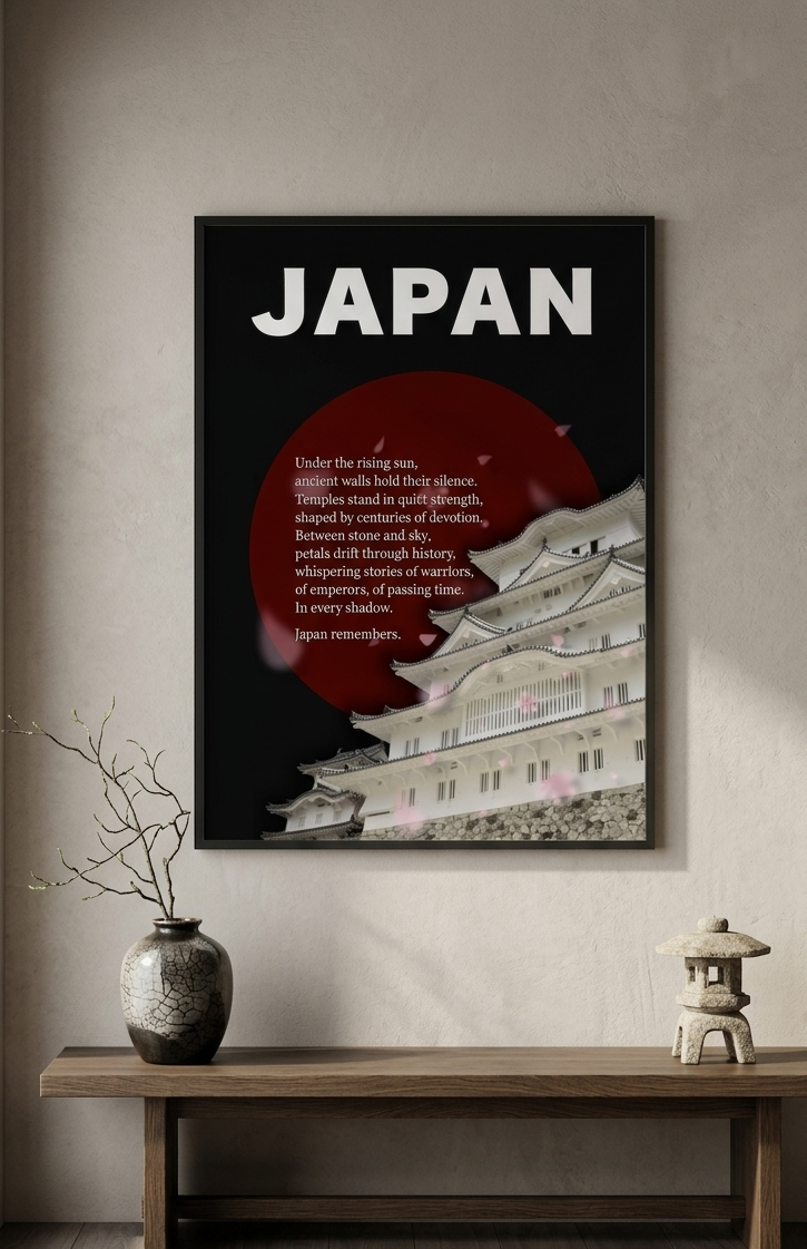 JAPAN — Under the Rising Sun | Japanese Heritage Poster (50*70cm)