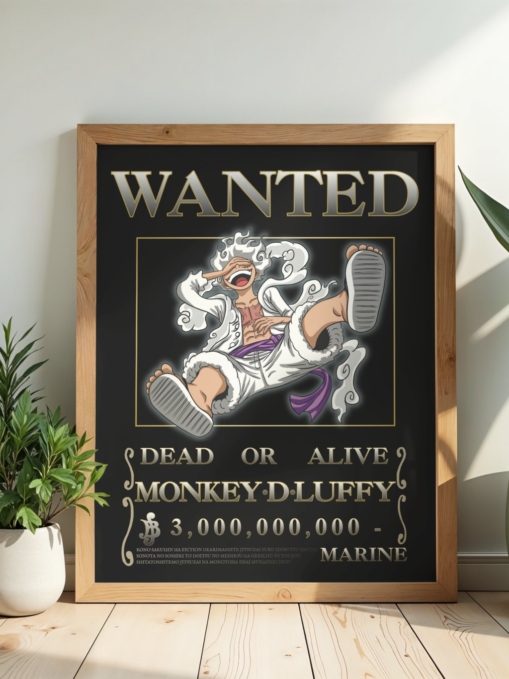 Affiche Wanted — Monkey D. Luffy (Gear 5)