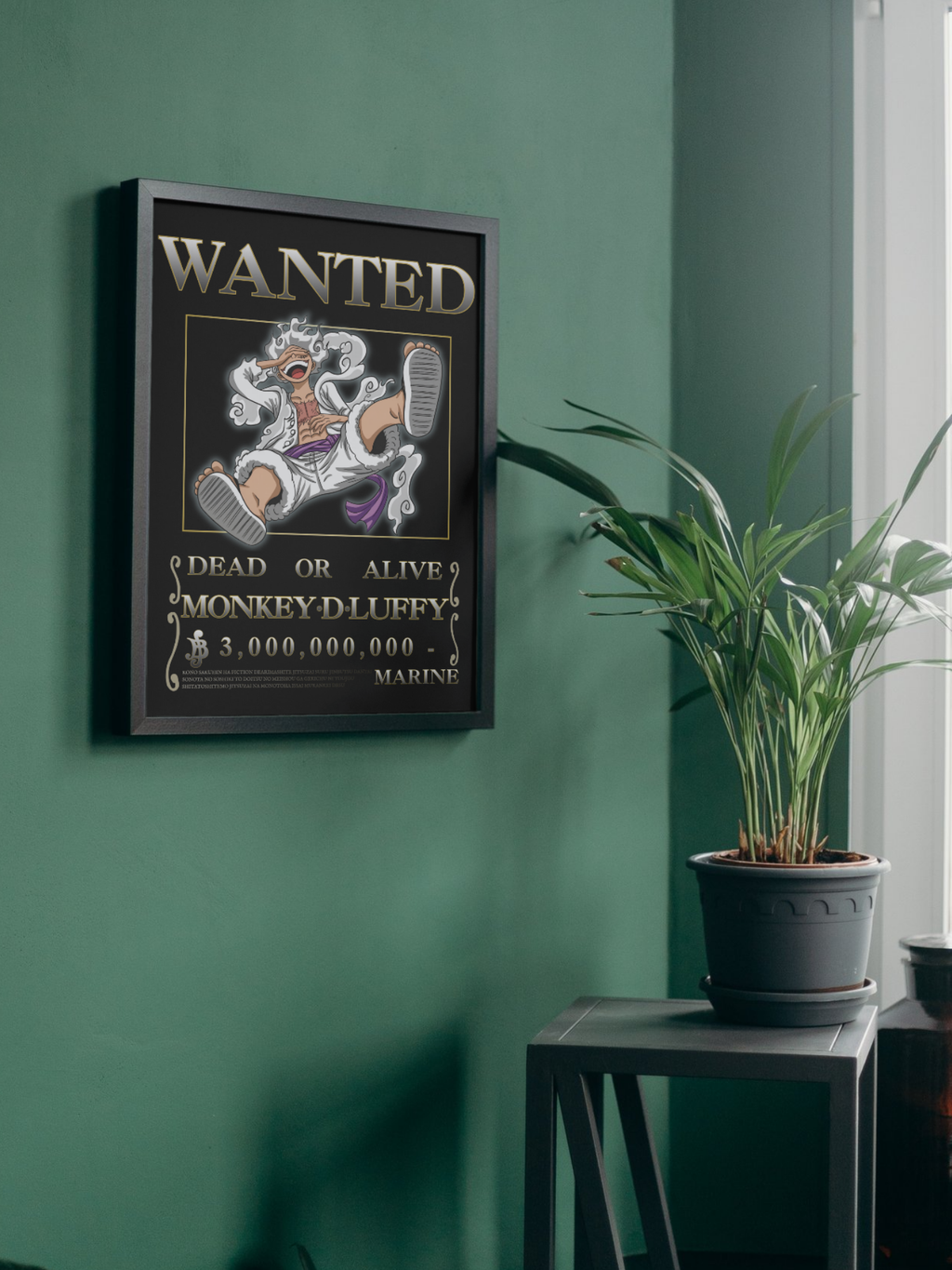 Affiche Wanted — Monkey D. Luffy (Gear 5)