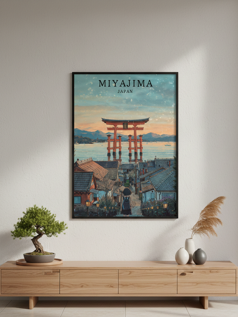 MIYAJIMA — Torii sacré du Japon